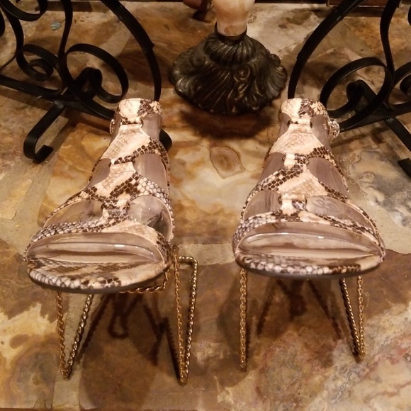 Franco Sarto Animal Print Gladiator Sandals - Picture 4 of 6